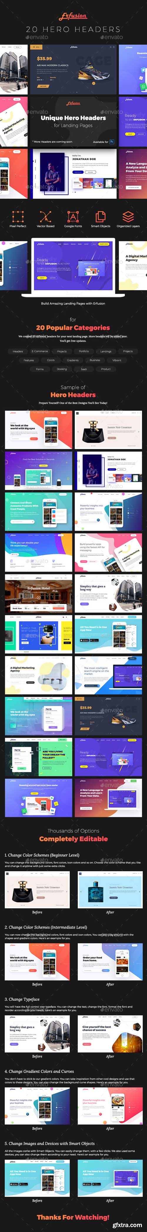 GR - Erfusion - 20 Hero Headers UI Kit 20657045