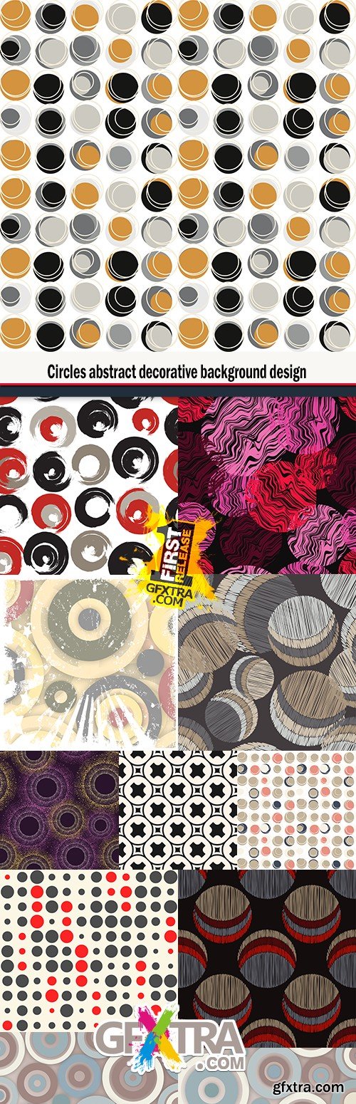 Circles abstract decorative background design