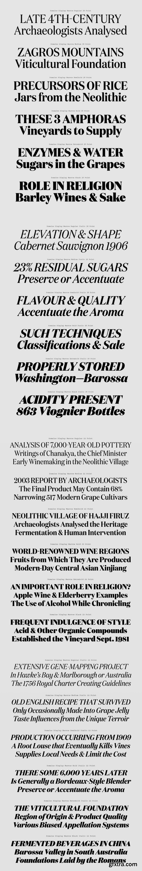 Domaine Display Narrow Font Family