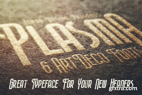 CreativeMarket Plasma - ArtDeco Style Font 1089538