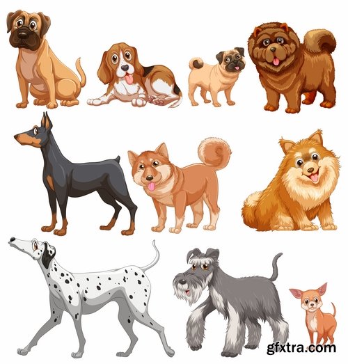 animals picture vector cartoon 25 EPS
