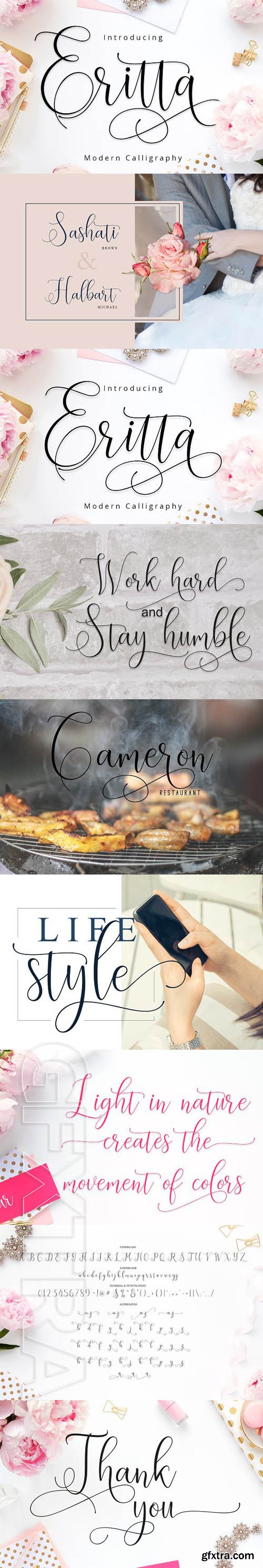 CreativeMarket - Eritta Script Font Family 1863784