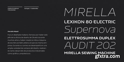 Nizzoli Font Family
