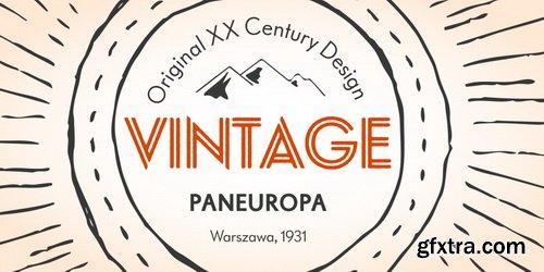 Paneuropa Retro Font Family
