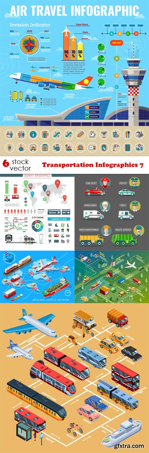 Vectors - Transportation Infographics 7