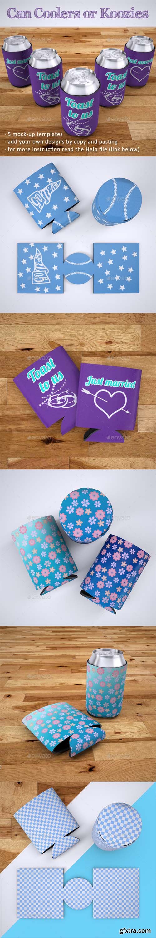 GR - Can Coolers or Can Koozies for Sodas and Beers