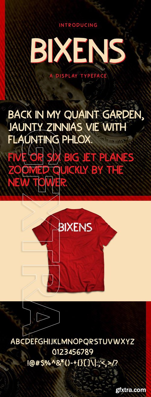 CreativeMarket - Bixens Typeface 1879824
