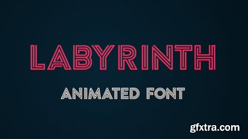 Videohive Labyrinth Animated Font 1852777