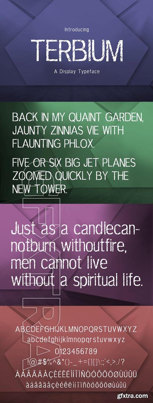 CreativeMarket - Terbium Typeface 1860264