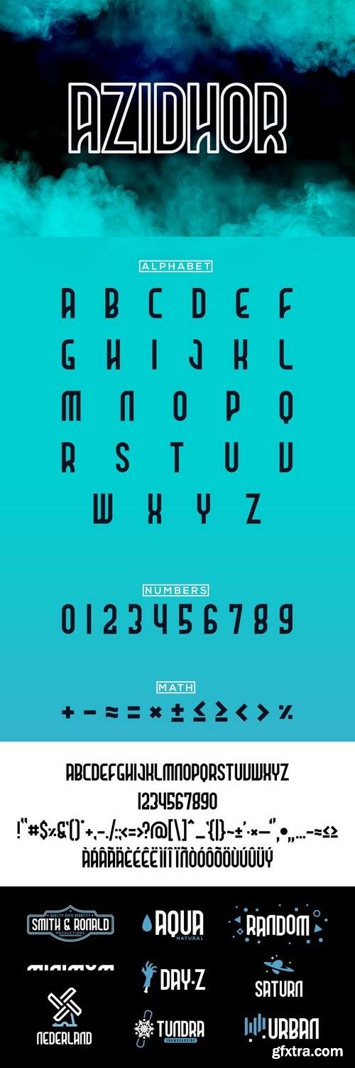 Azidhor typeface