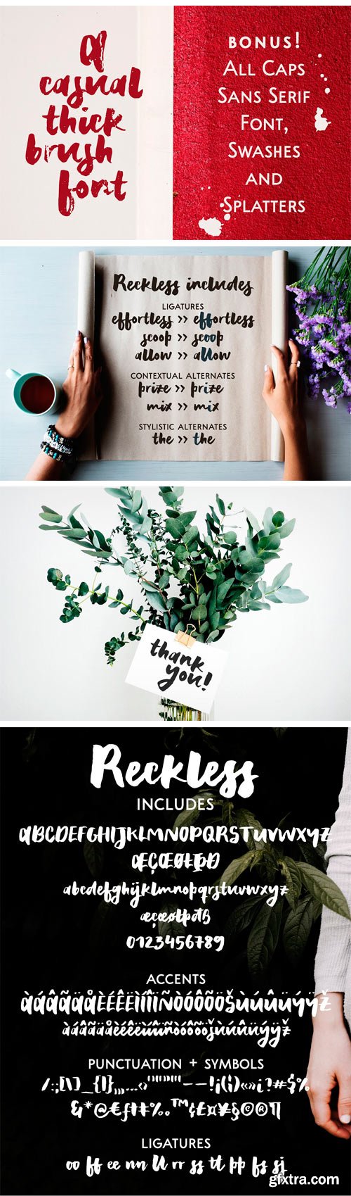 CM - Reckless | A Thick Brush Font 1863935