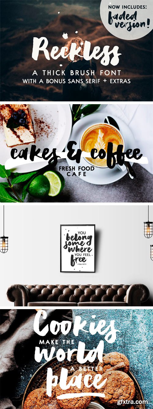 CM - Reckless | A Thick Brush Font 1863935