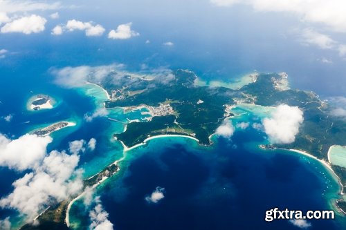Island in an ocean of tropical forest Palm Beach Resort Sea 25 HQ Jpeg