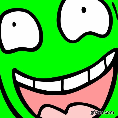 Funny faces caricature cartoon character image to be printed on the fabric T Shirt 25 EPS