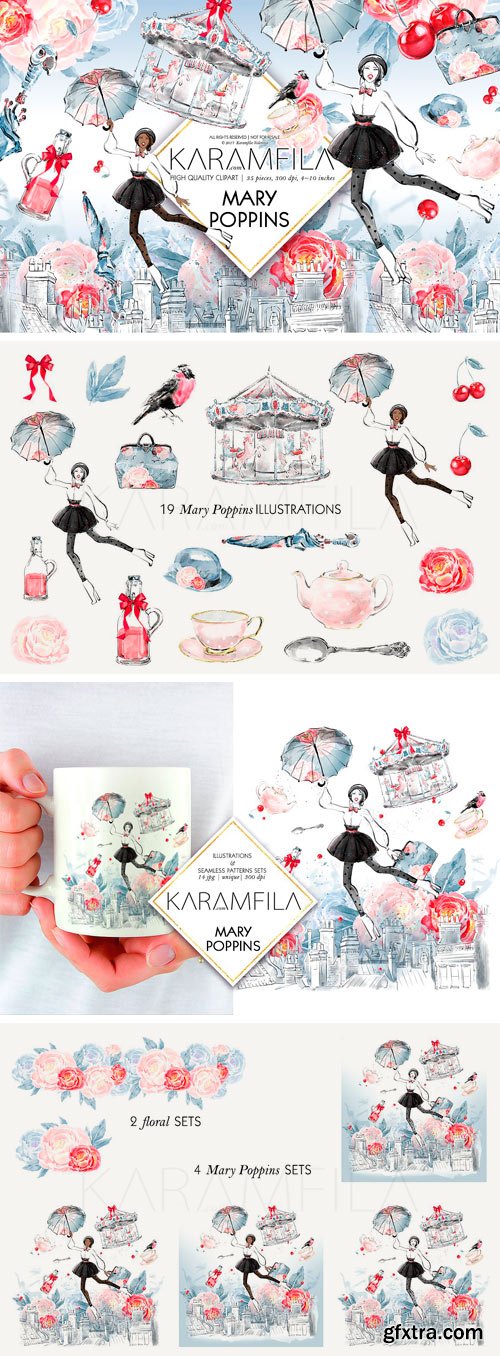CM - Mary Poppins Clipart 1816249
