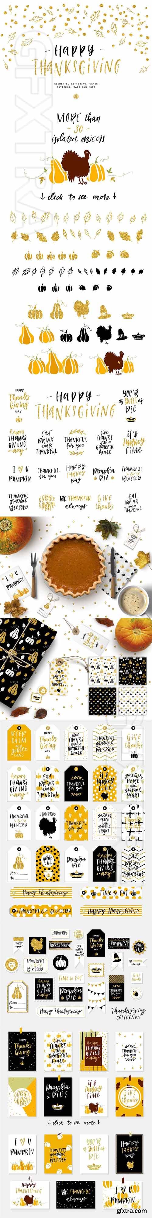 CreativeMarket - Happy Thanksgiving 1863643