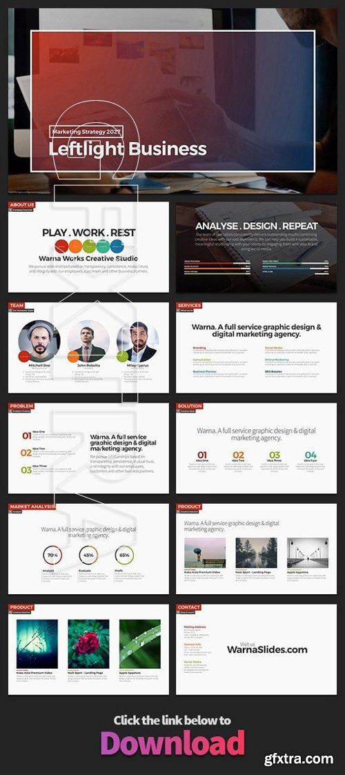 CreativeMarket - Leftlight PowerPoint Template 1877976