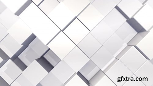 Geometric Block Wall moving background