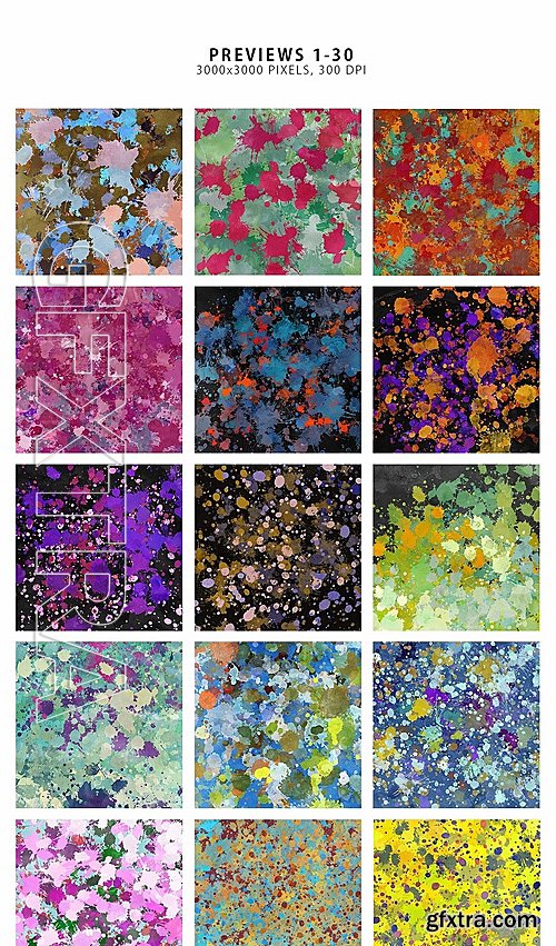 CreativeMarket 50 Paint Splatter Backgrounds 1375955