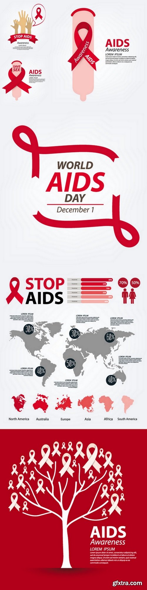 Aids awareness concept vector