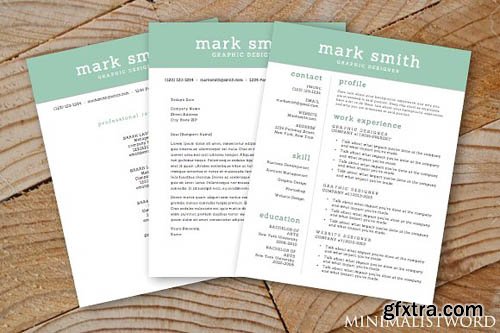 CreativeMarket - Resume Cover Letter Reference 3-Pk 1848798