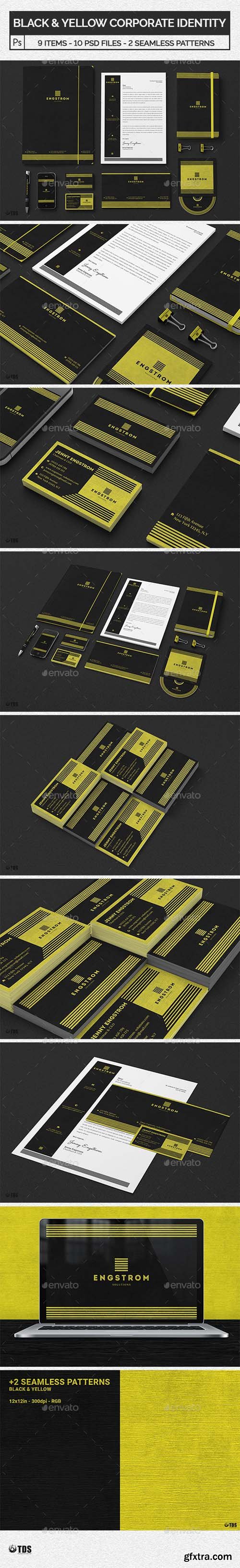 GR - Black and Yellow Corporate Identity Template 20738613 GR - Black and Yellow Corporate Identity Template 20738613