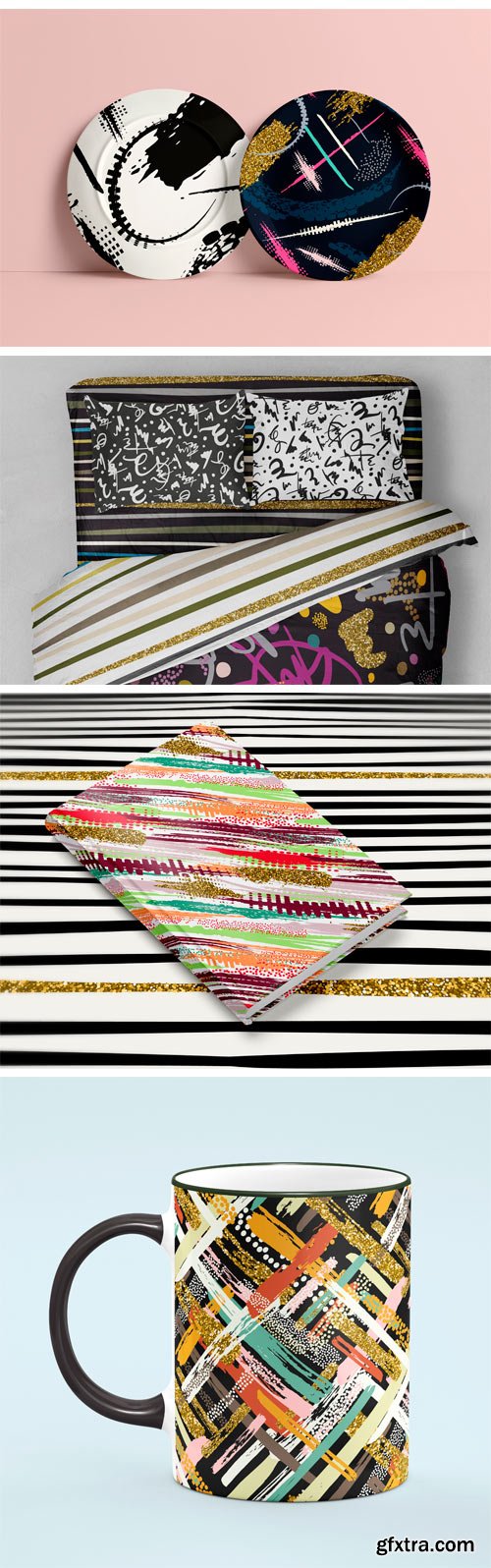 CM - 33 Seamless Brush Strokes Patterns 1865308