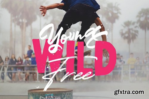 CreativeMarket Mind Blowing 3 Brush Font Set 40%OFF 1475831