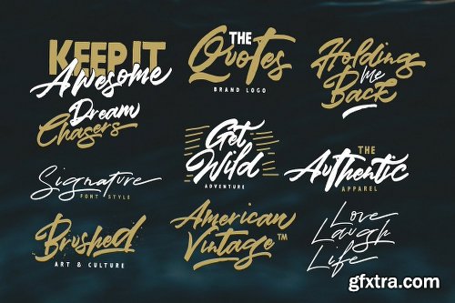 CreativeMarket Mind Blowing 3 Brush Font Set 40%OFF 1475831