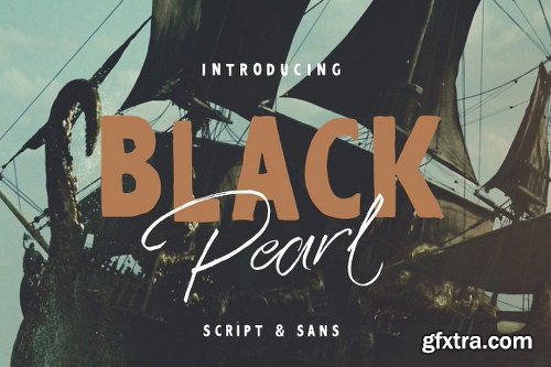 CreativeMarket Black Pearl Font Duo + Extras 1001240