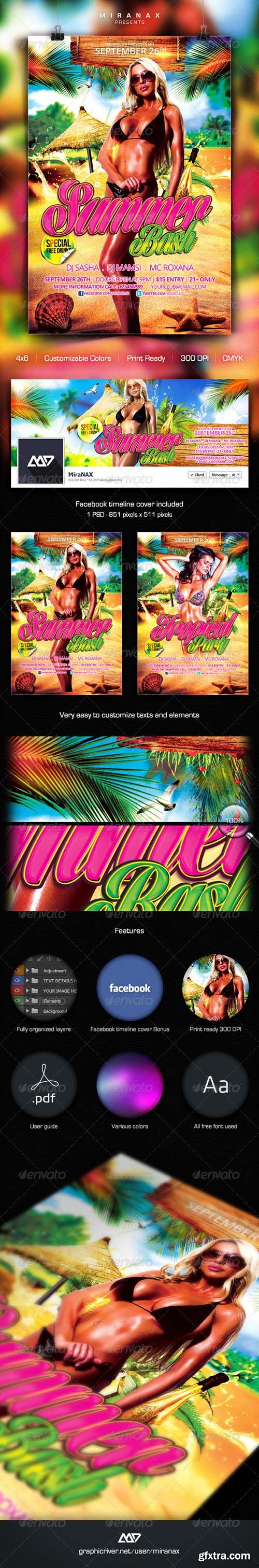 GR - Beach Party Flyer Template 4287408