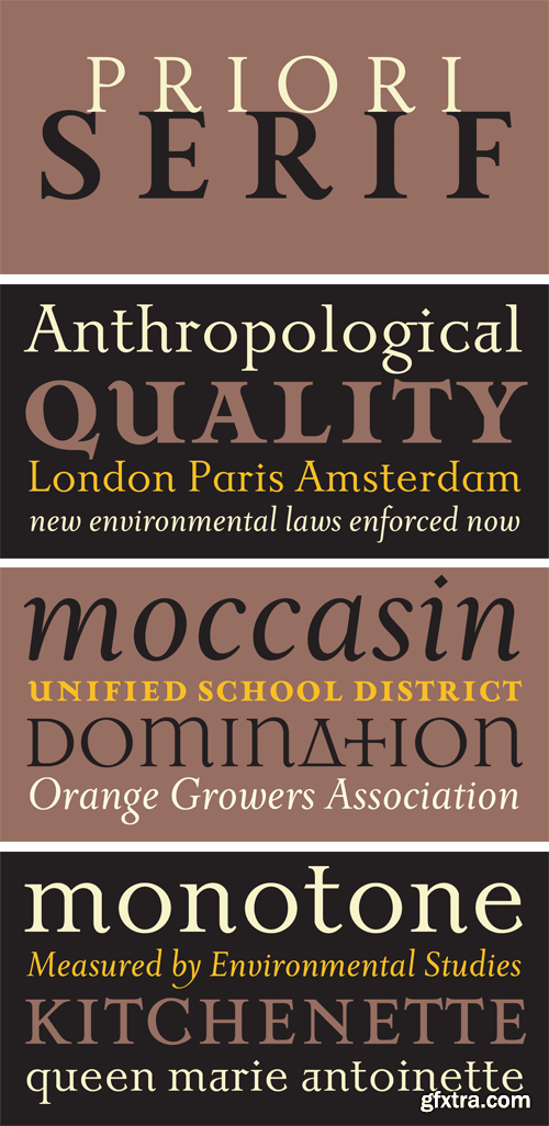 Priori Serif Font Family