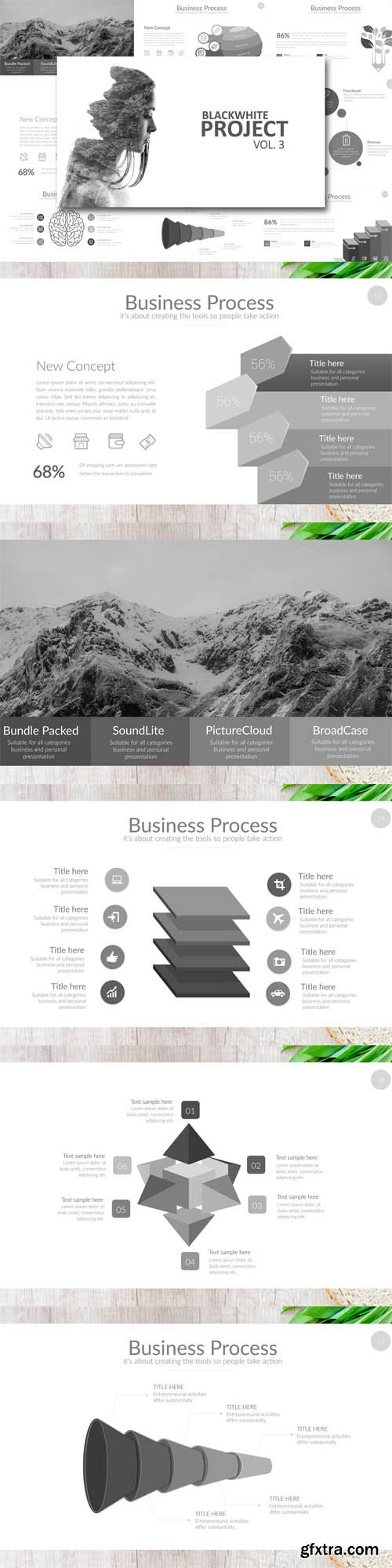 Black White Project Vol. 3 Powerpoint Black White Project Vol. 3 Powerpoint