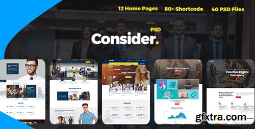 ThemeForest - Consider - Consulting,Finance, Business Agency PSD Template 20377155