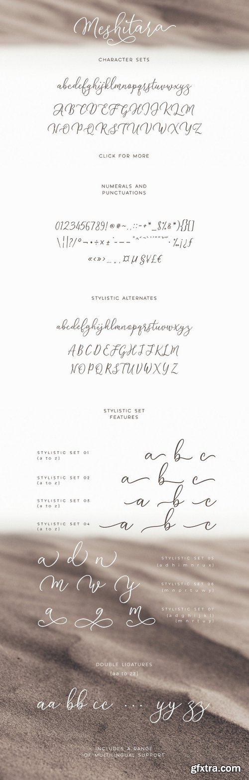 CreativeMarket Meshitara Font Duo 1825526