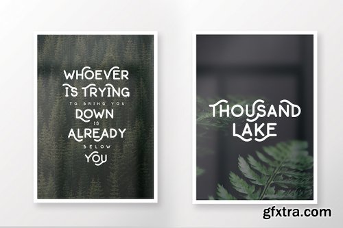 Thousand Lake - Handmade Font