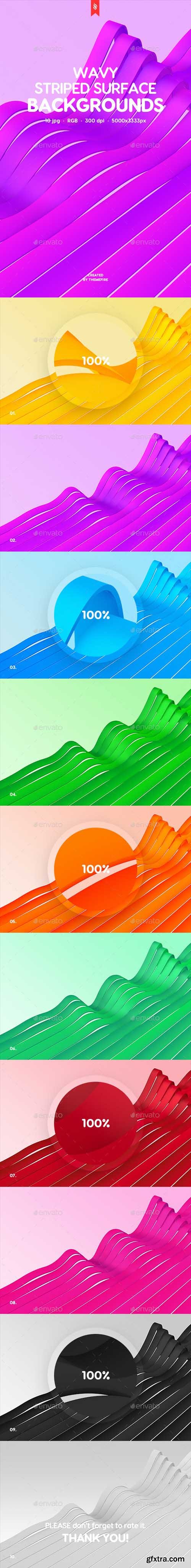 GR - Wavy Striped Surface Backgrounds 20740358 GR - Wavy Striped Surface Backgrounds 20740358