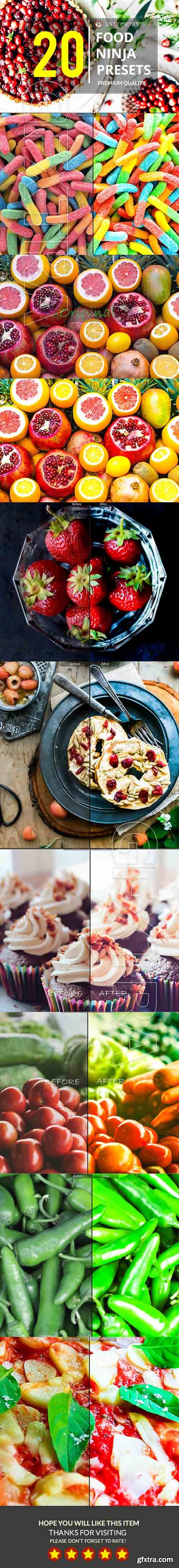 GraphicRiver - 20 Food Ninja Premium Presets 20705778