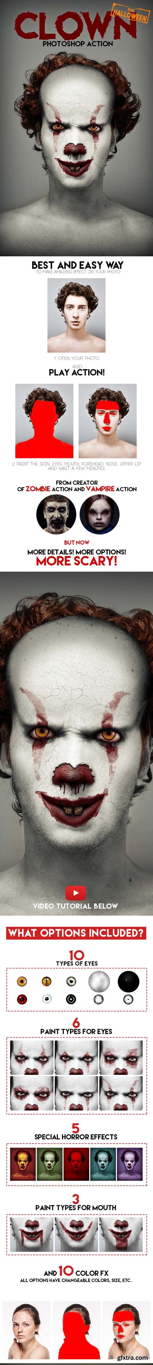 GR - Clown Photoshop Action 20736775 GR - Clown Photoshop Action 20736775