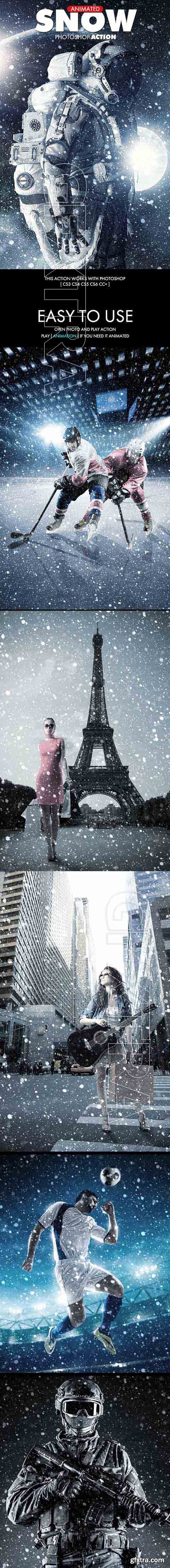 GraphicRiver - Snow Photoshop Action - Animated 20693215