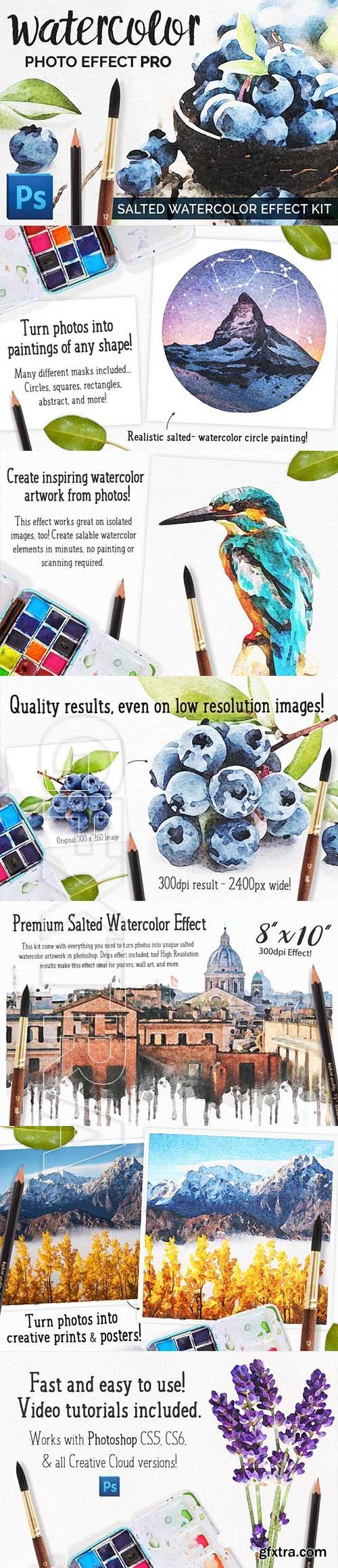 CreativeMarket - Watercolor Photo Effect - Salted 1931009