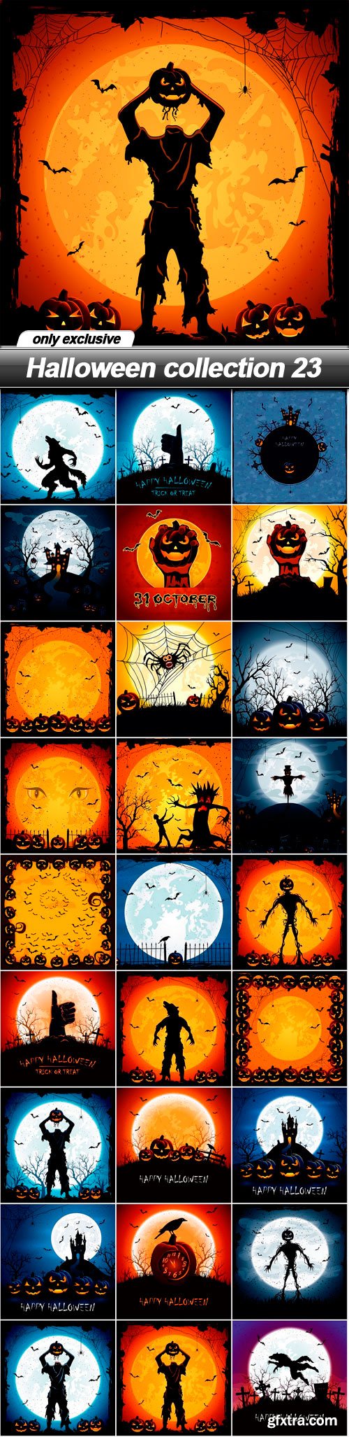Halloween collection 23 - 27 EPS