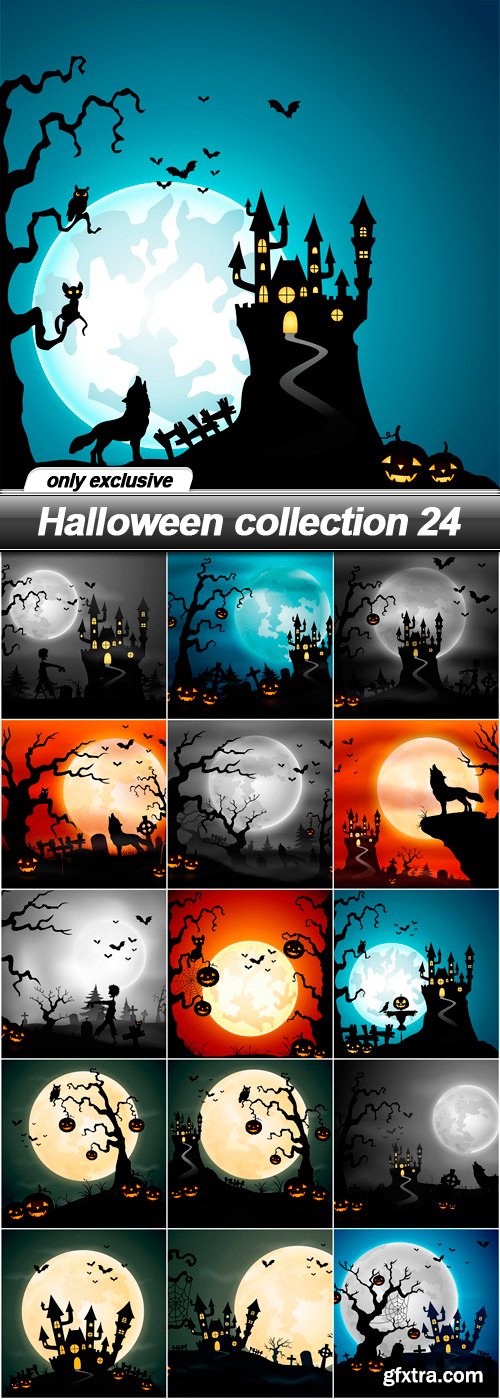 Halloween collection 24 - 16 EPS