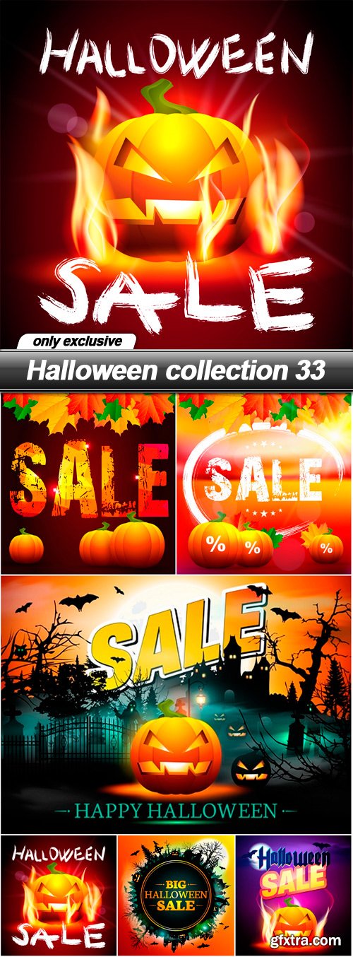 Halloween collection 33 - 6 EPS