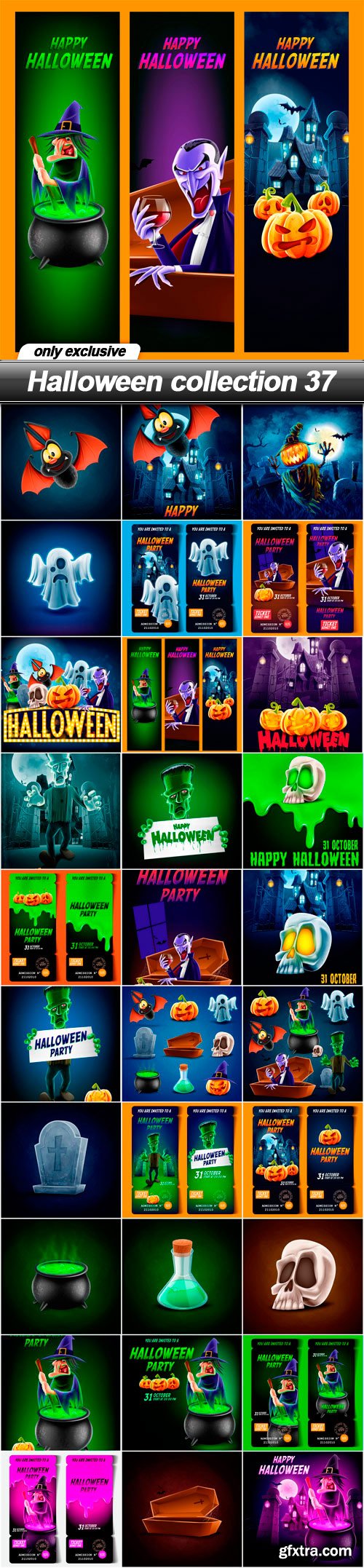 Halloween collection 37 - 30 EPS