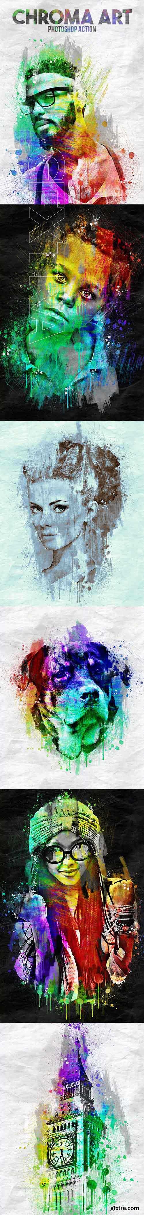 GraphicRiver - Chroma Art Photoshop Action 20696607