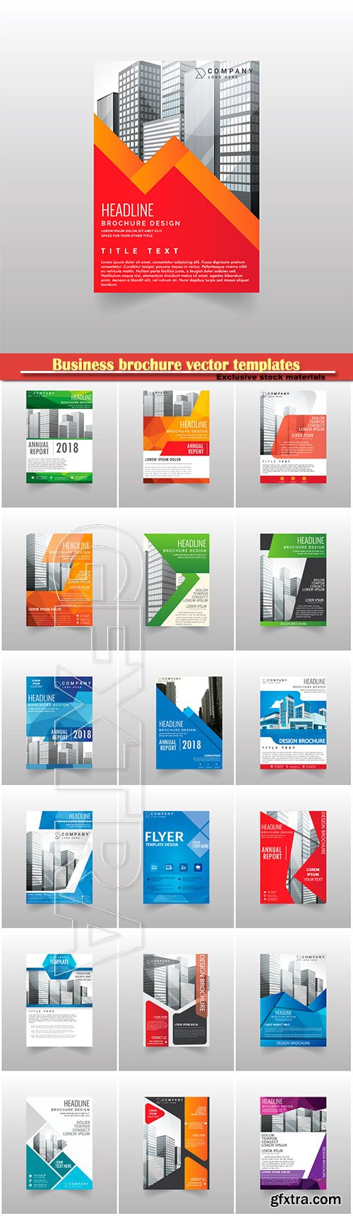 Business brochure vector templates, magazine cover, business mockup, education, presentation, report # 64