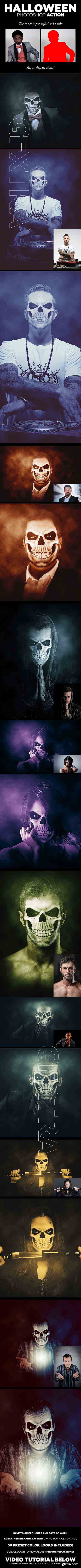 GraphicRiver - Halloween Photoshop Action 20709793
