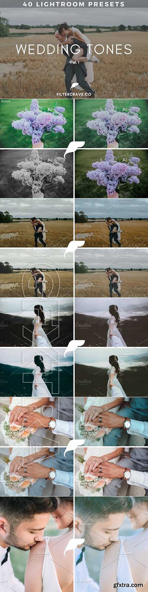 CreativeMarket - 40 Wedding Lightroom Presets Bundle 1935367