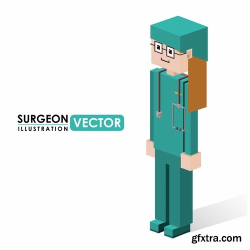 Pixel cartoon decorative design element vector image 25 EPS